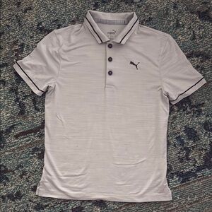Puma Boys Grey Polo Shirt size small